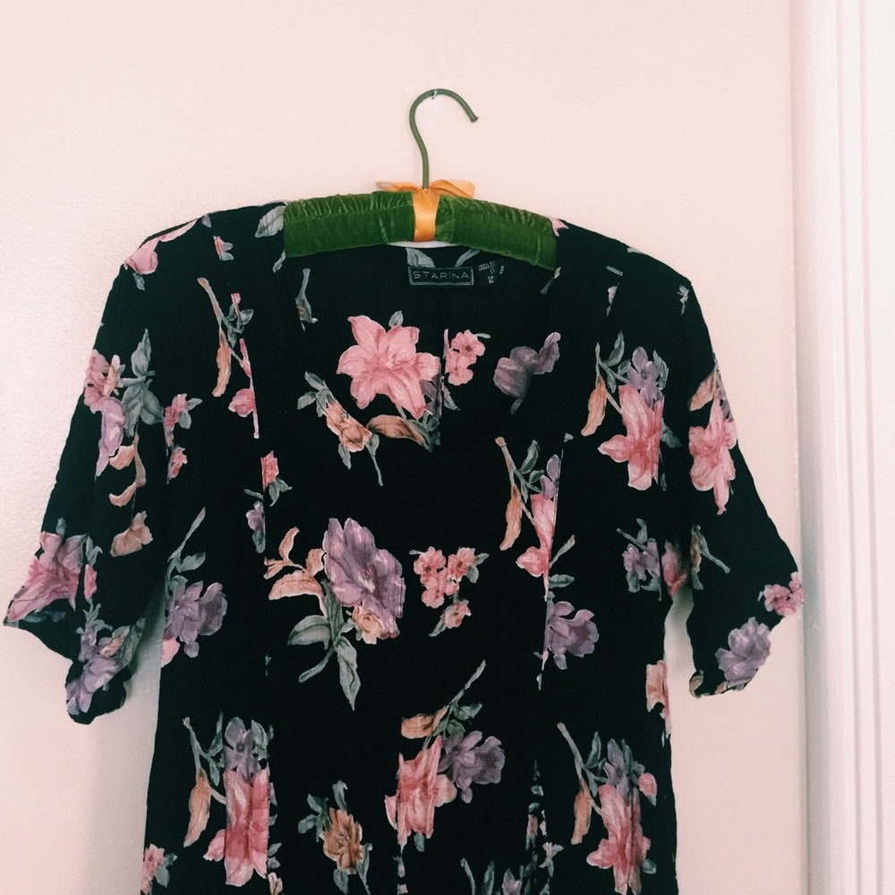 Vintage long black dress